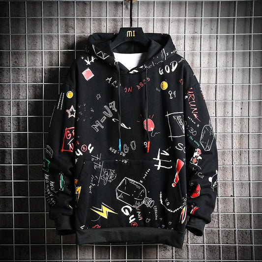 Men's Anime Hoodies – Harajuku Oversized Sweatshirt for Men