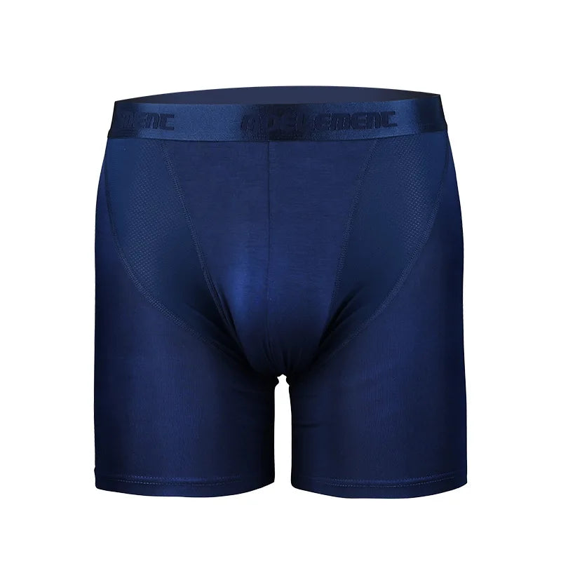 Cotton Long Boxers for Men - 3 Pieces Compression Shorts