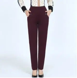 Maroon pants on a white background