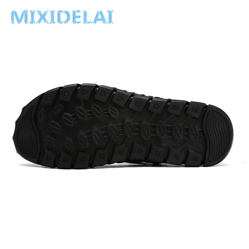 Premium Genuine Leather Men’s Casual Sandals – Comfortable & Stylish Footwear for Men