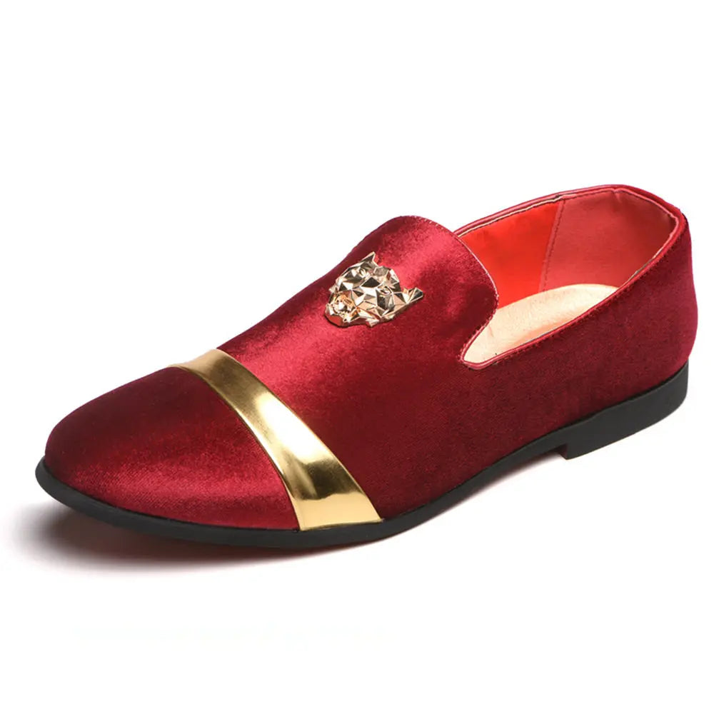 Men's Fashion Loafers With Stylish Metal Studs- Various Colors
