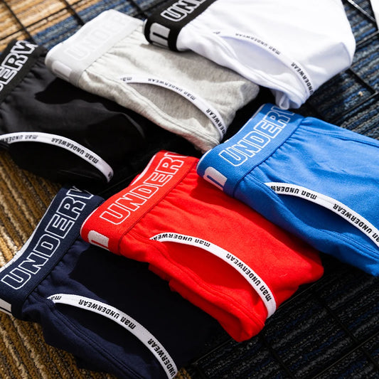 3-Pack Men's 100% Cotton Comfortable Fitted Boxers - Soft Close-Fitting Underwear