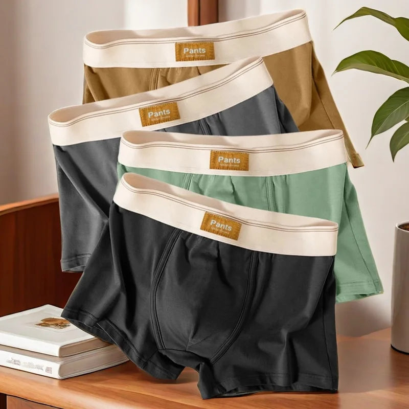 3-Pack Cotton Boxer Shorts for Men - Breathable and Comfortable Underwear