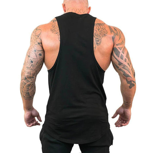 Men's Loose Fit Cotton Tank Top - Breathable and Comfortable Vest