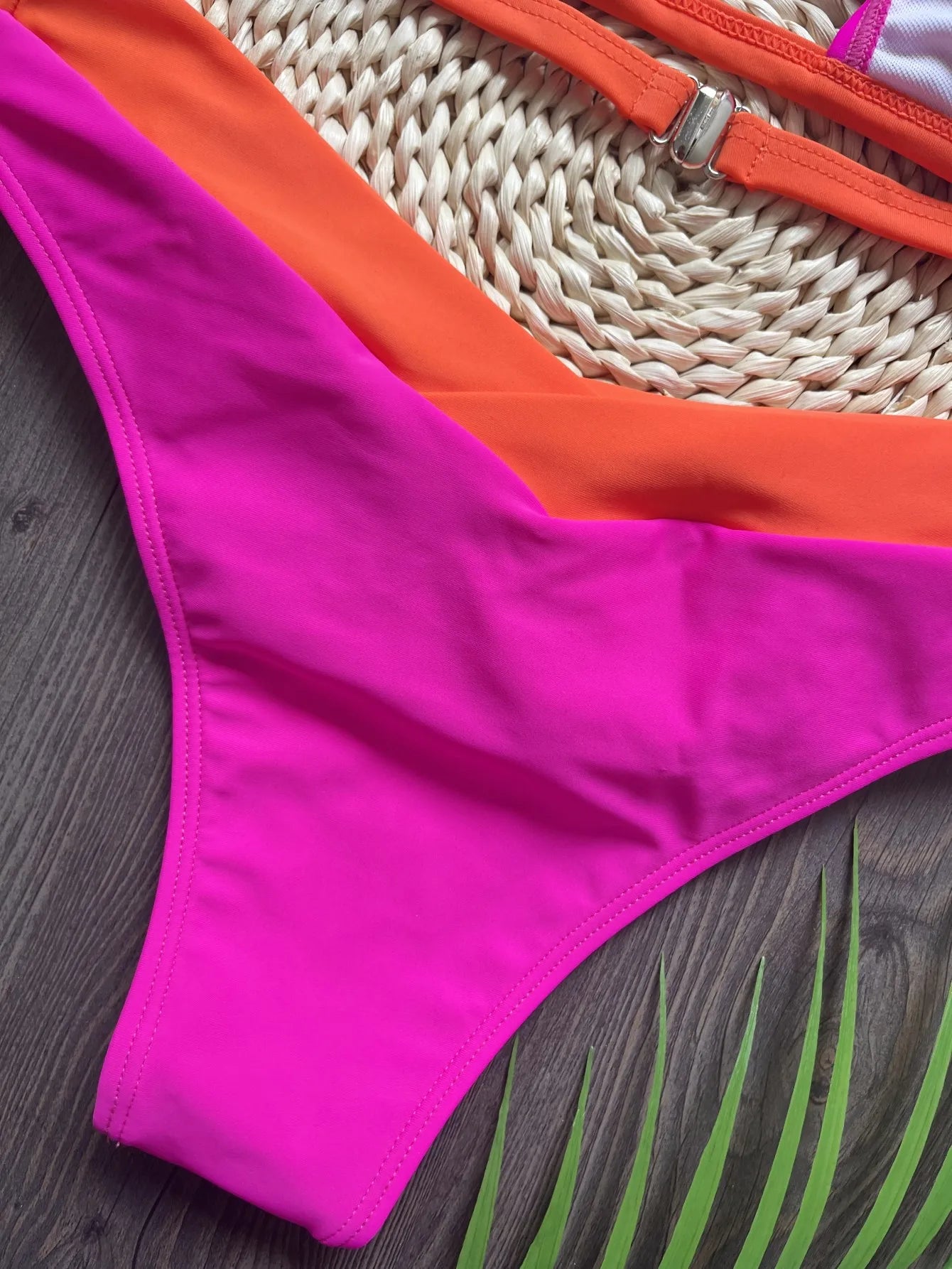 Women's Brazilian Two-Piece Triangle Thong Bikini Set