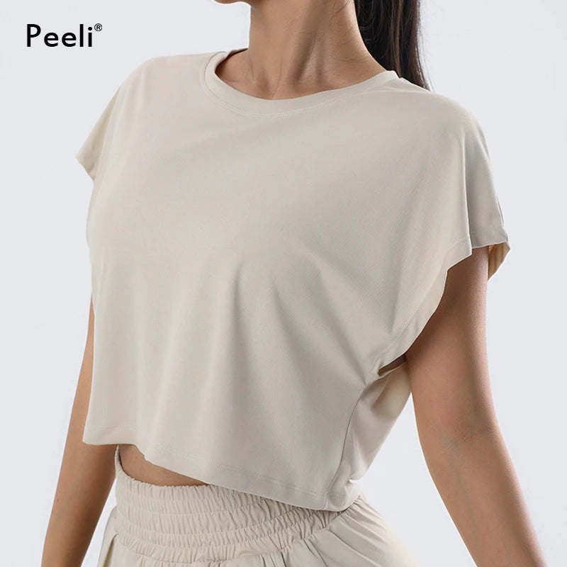 Lightweight Cropped Yoga Top for Women