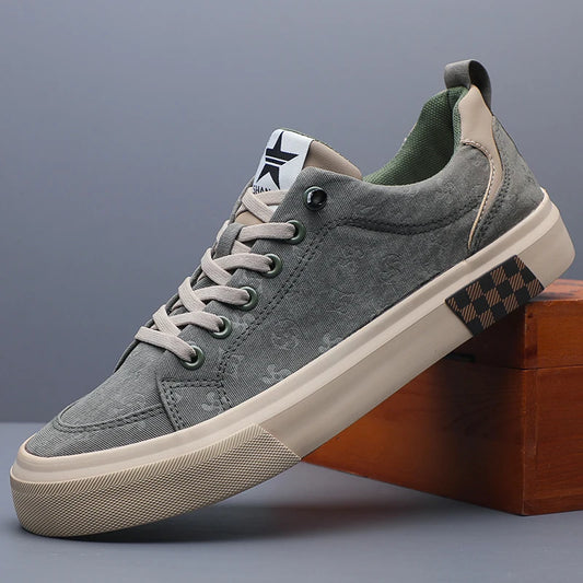 Men's Casual Canvas Sneakers - Breathable, Non-Slip, Comfortable Shoes