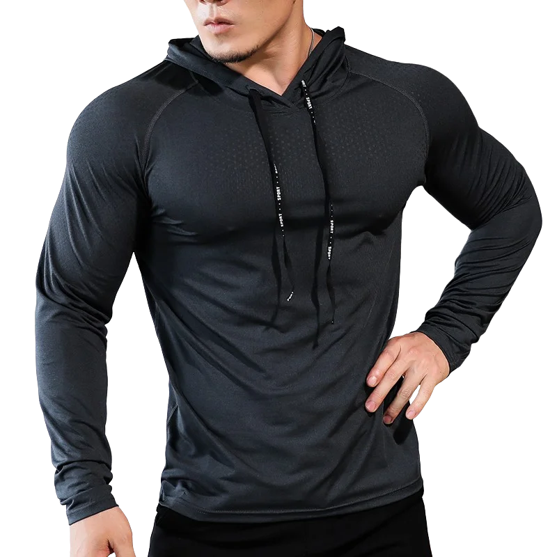Men's Fitness Hoodie – Workout Sweatshirt for Men, Athletic Training & Gym Activewear