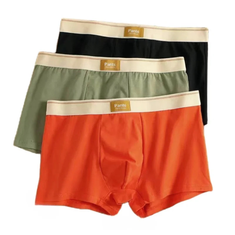 3-Pack Cotton Boxer Shorts for Men - Breathable and Comfortable Underwear