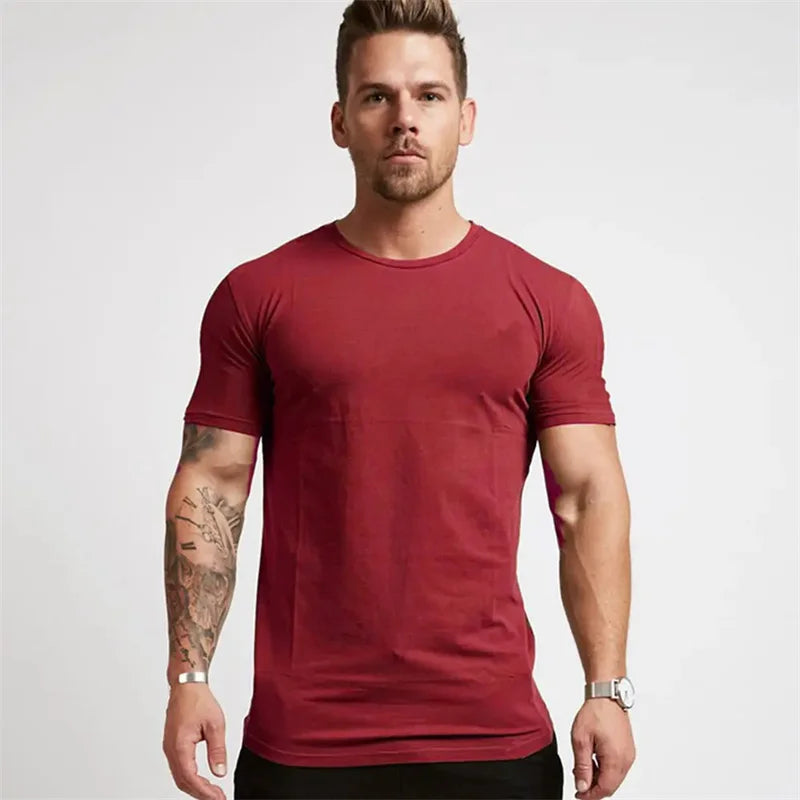 Men's Slim Fit Cotton T-Shirt - Comfortable & Stylish Men's Casual Tee