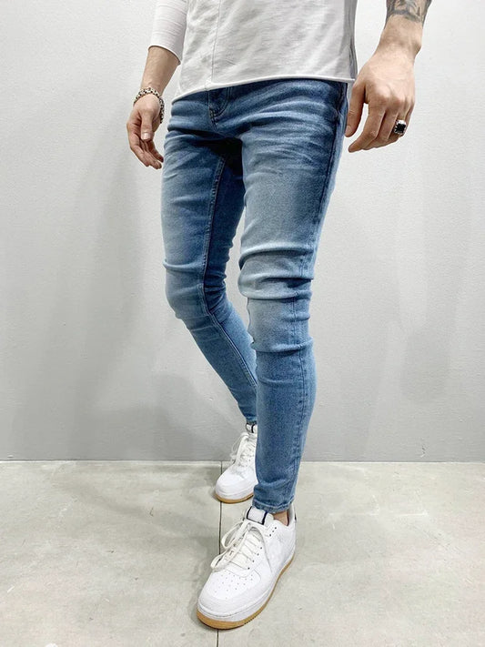 Men's Slim Fit Jeans - Casual Skinny Pants - Various Colors