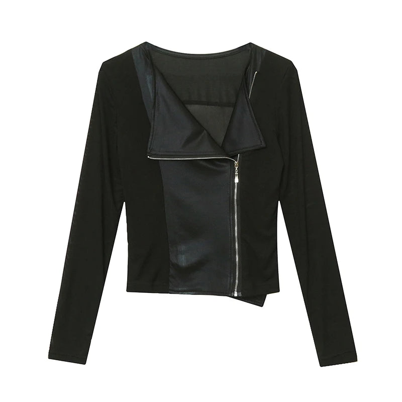 Women's Korean Style Slim Fit Zipper Jacket