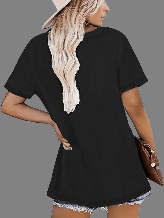 Women's Vibrant Mandala & Lotus Pattern T-Shirt - Colorful Boho Chic Tee for Women