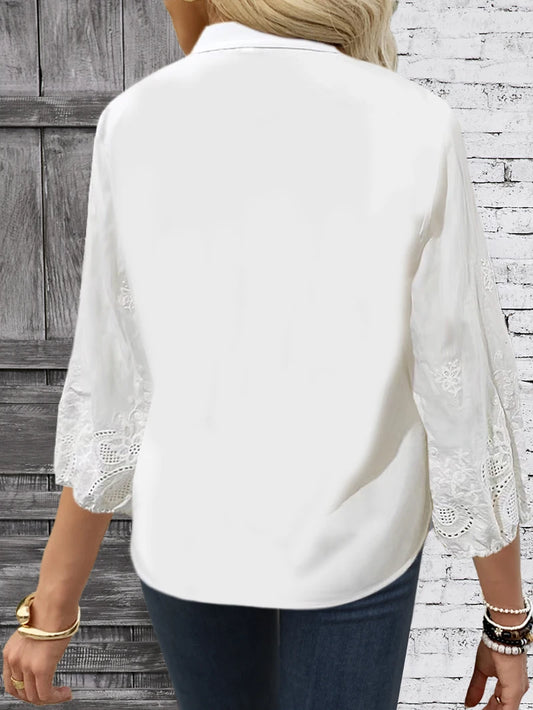Casual Loose Woman Blouse - Elegant Fashionable Women's Shirt for Everyday Wear