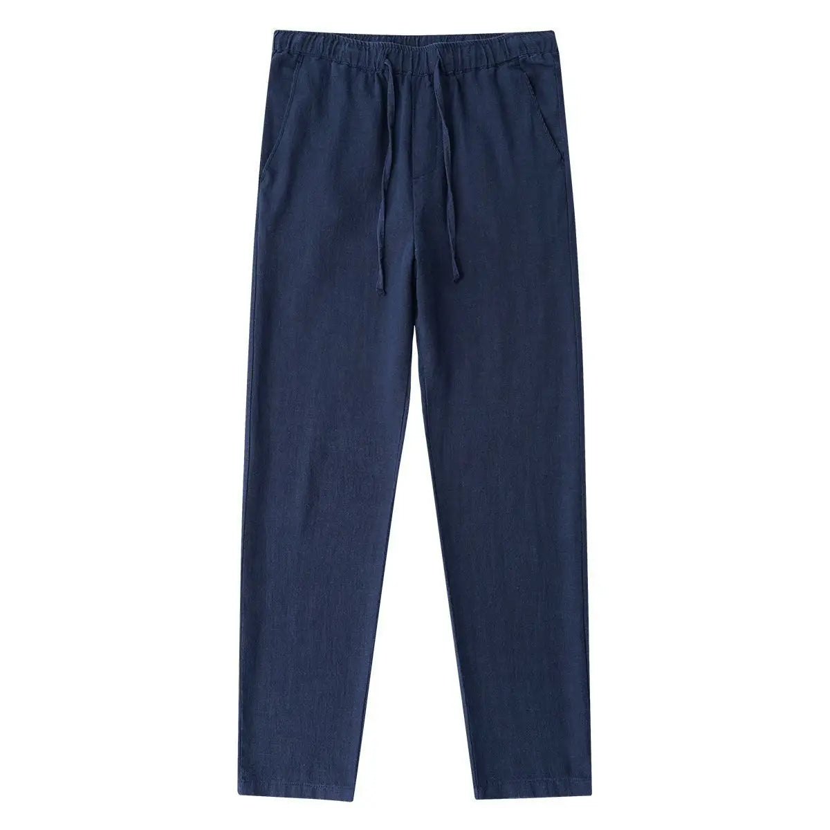 Men's Casual Lightweight Cotton Linen Wide Leg Pants