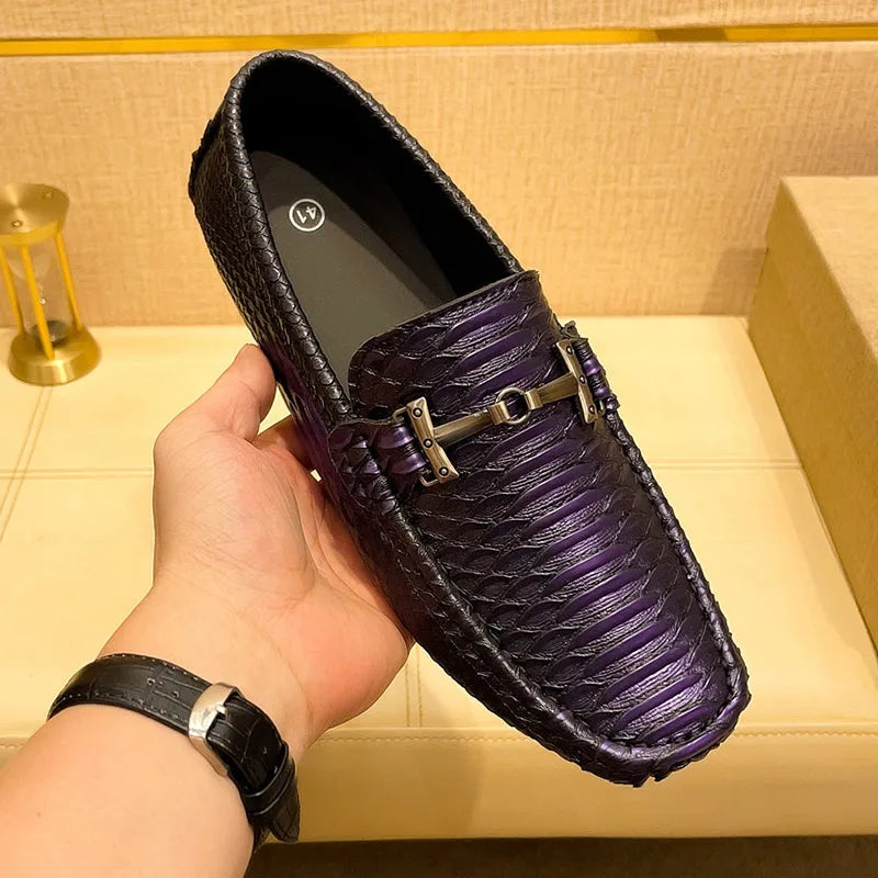 Men's Anti-Slip Breathable Ribbed Shoes – Stylish & Durable Slip-Resistant Footwear