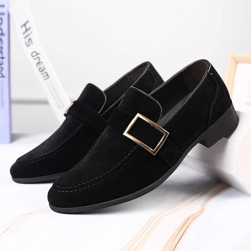 Men's Casual Faux Suede Slip On Shoes