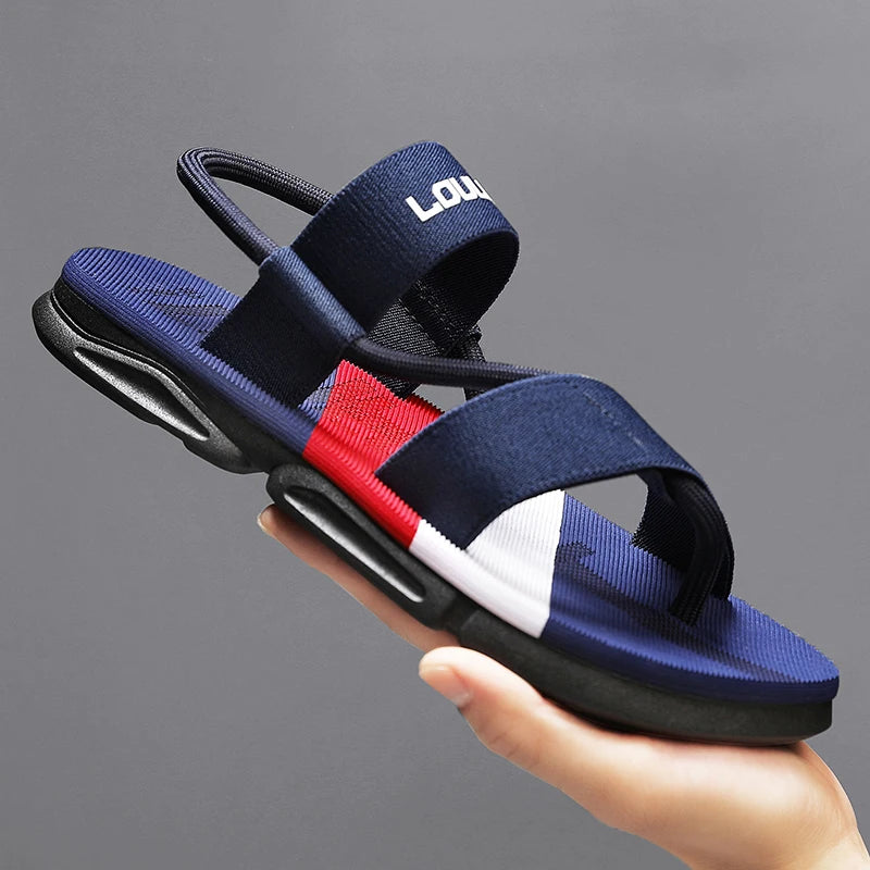 Men's Ankle Wrap Slip-Resistant Slide Slippers - Comfortable and Durable Footwear