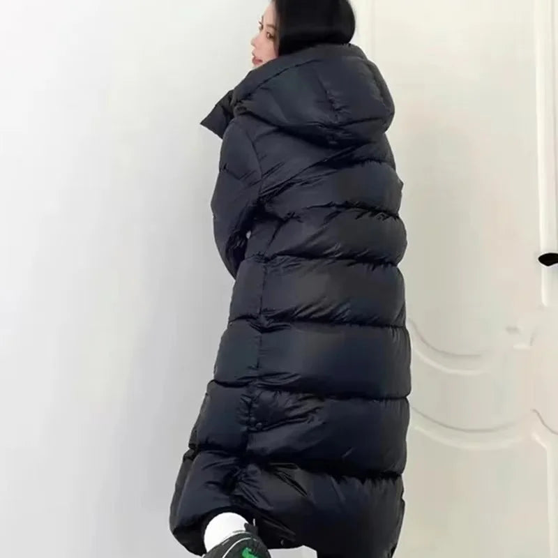 Women's Hooded Puffer Jacket – Cotton Padded, Insulated, Warm Coat for Women