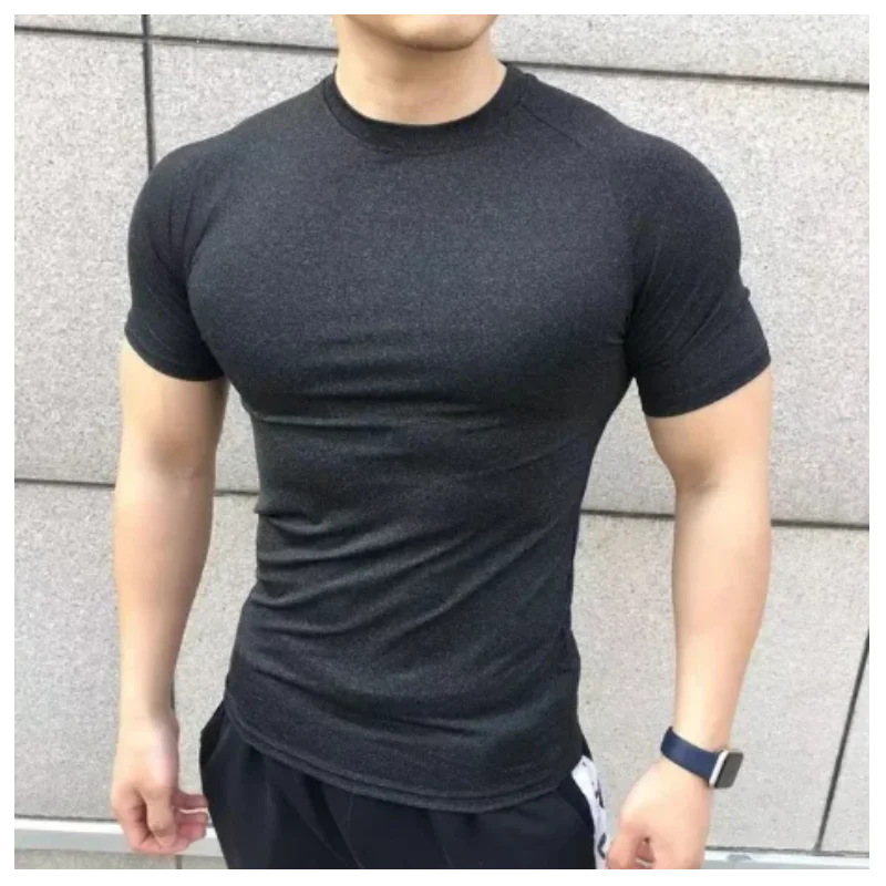 Men's Short Sleeve Fitness Compression T-Shirt - Various Colors