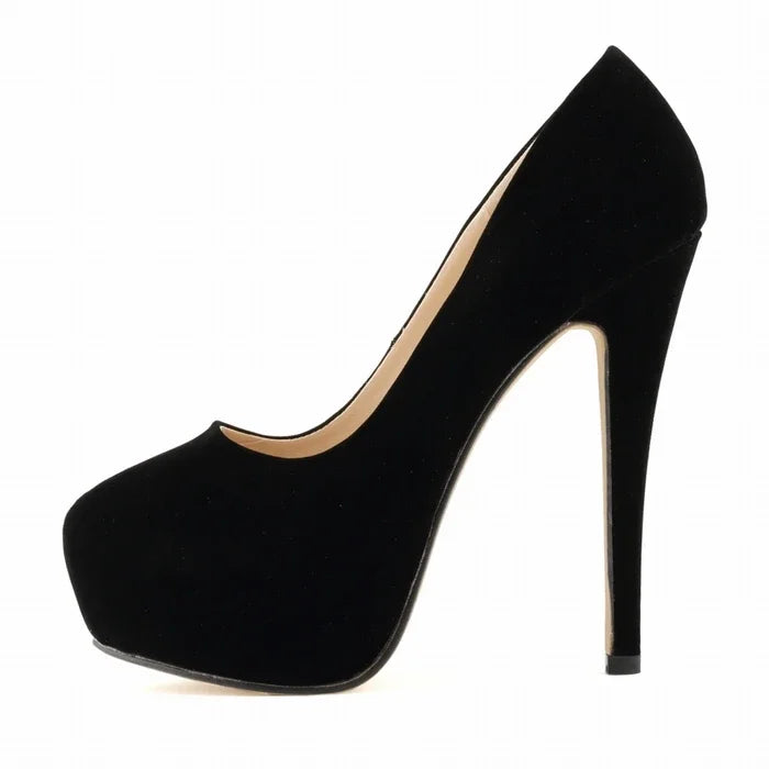 Women's 14cm Platform Heels - Super High Round Toe Stilettos