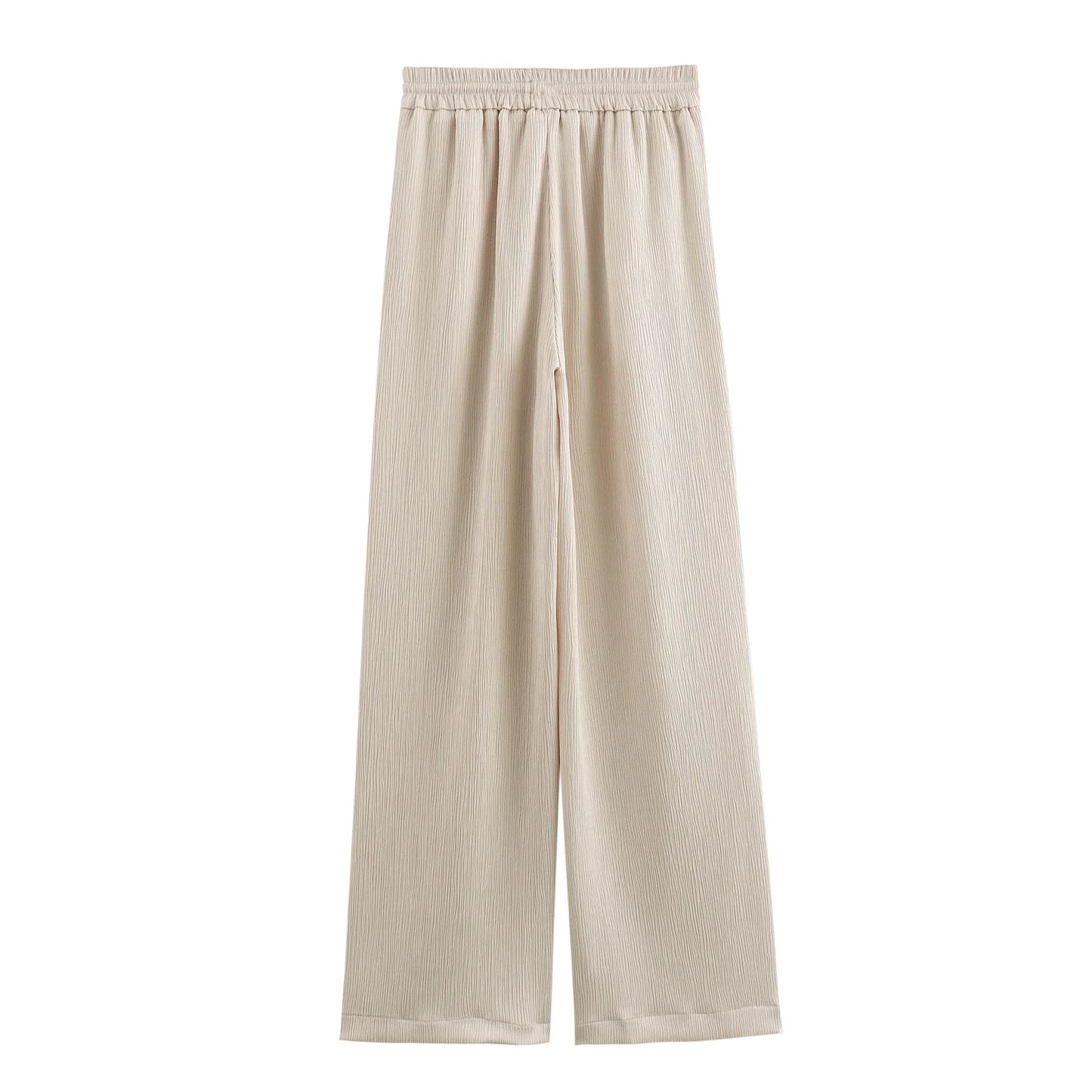 Women's 2-Piece Long Sleeve Double-Breasted Blazer + Wide Leg Trousers Set