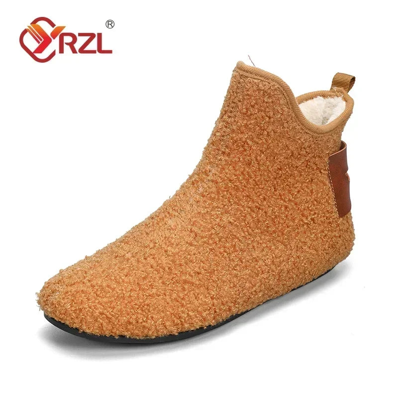 Men's Cotton High Top Shoes - Warm, Lightweight Slip-On Sneakers for Men
