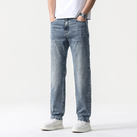 Men's Wide Leg Jeans – Baggy Fit, Straight Cut, Loose Denim Pants for Men