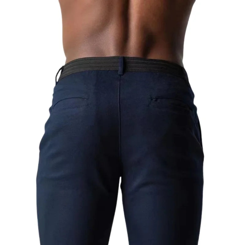 Men's Slim Fit Ankle-Length Casual Pants