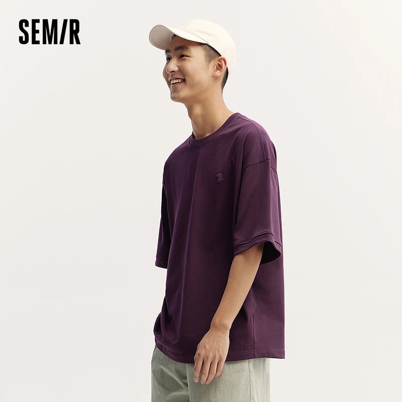 Semir Men's Slim Fit Plain T-Shirt - Comfortable Casual Wear