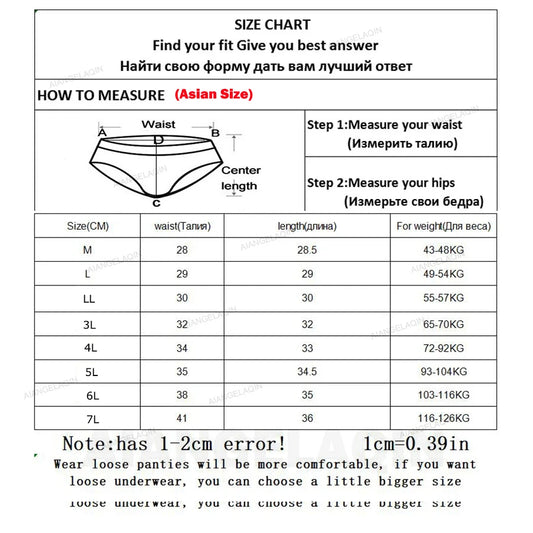 3-Pack Women's Plus Size High-Waist Cotton Breathable Briefs