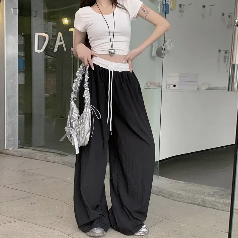 Women's Wide Leg Elastic Waist Sweatpants