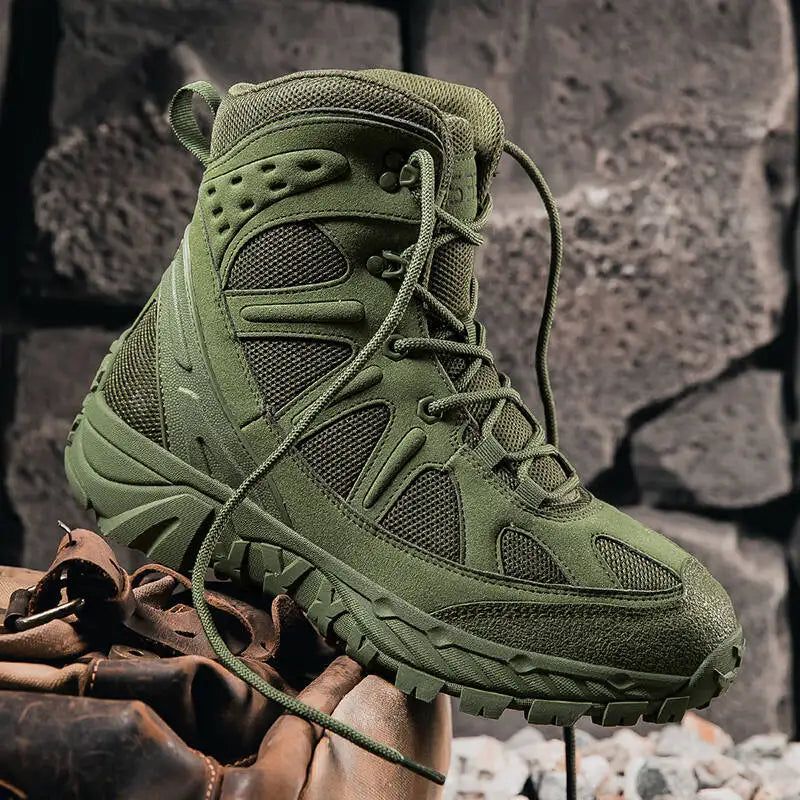 Men's Military Tactical Safety Boots – Durable Combat and Work Boots
