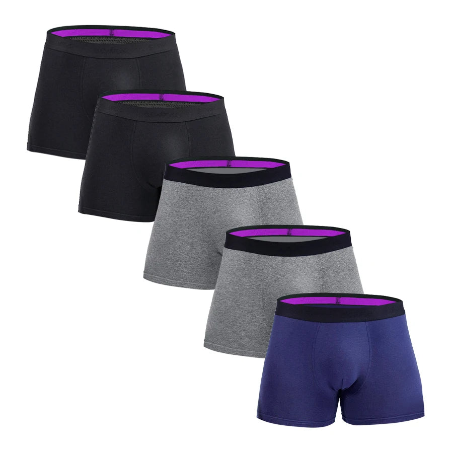 5-Pack Men's Cotton Boxer Briefs