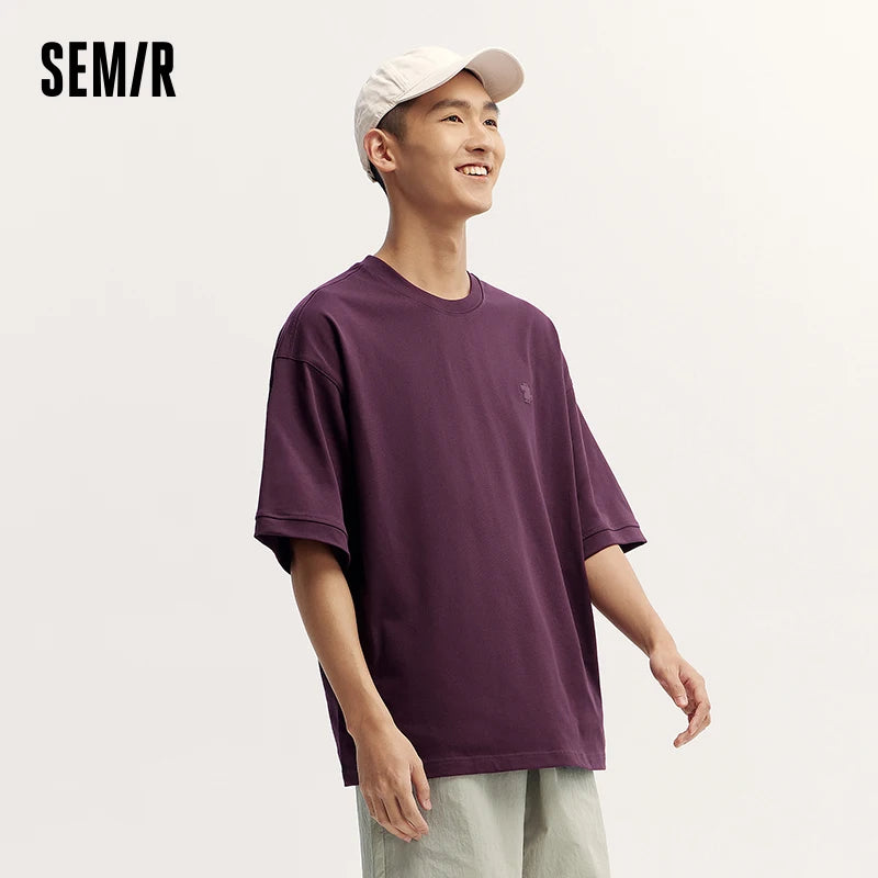 Semir Men's Slim Fit Plain T-Shirt - Comfortable Casual Wear