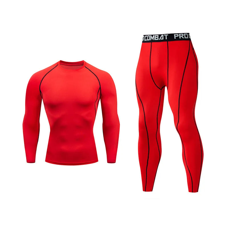 Men's 2-Piece Thermo Compression Pants and Sweater Set