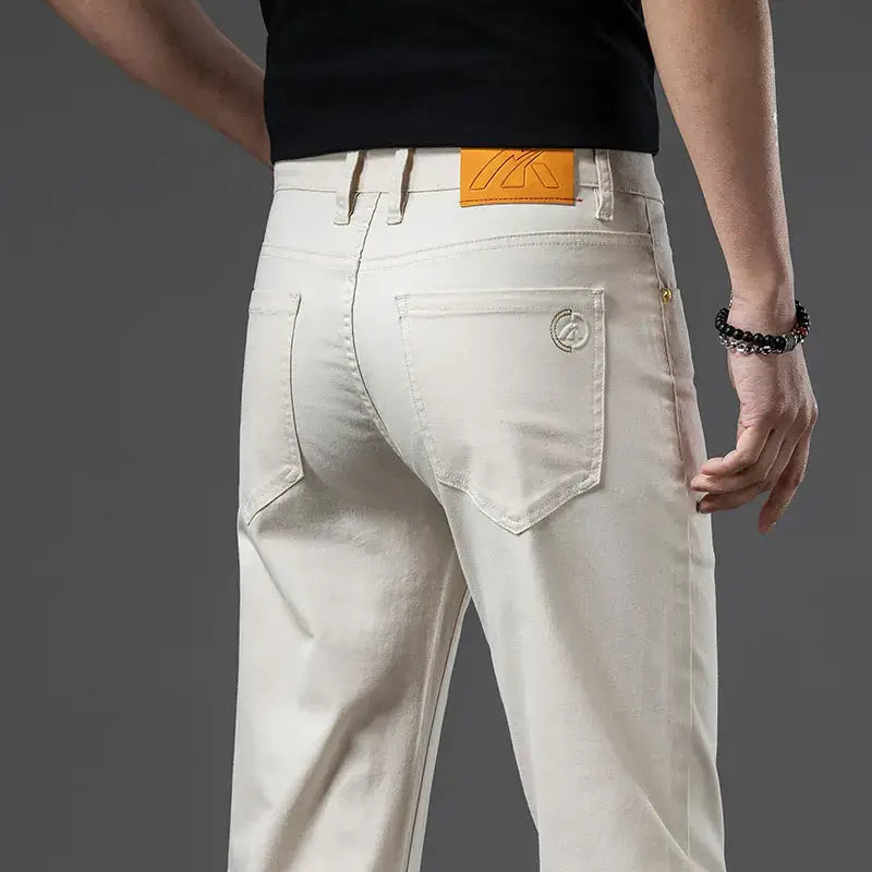 Men's Casual Straight Fit Stretch Cotton Pants