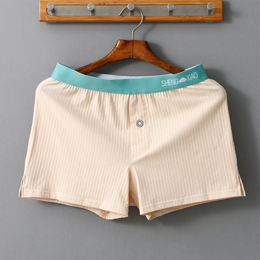 Men's Soft Cotton Shorts - Comfortable and Skin-Friendly Trunks