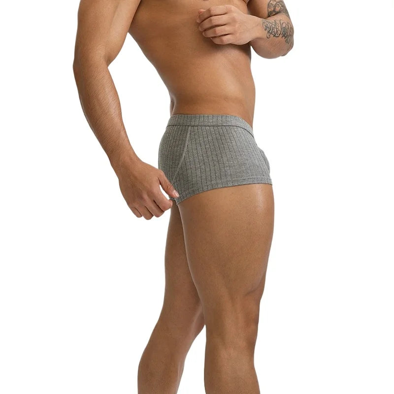 6-Pack Men's Low Rise Boxer Briefs – Breathable & Comfortable Men's Underwear Pack