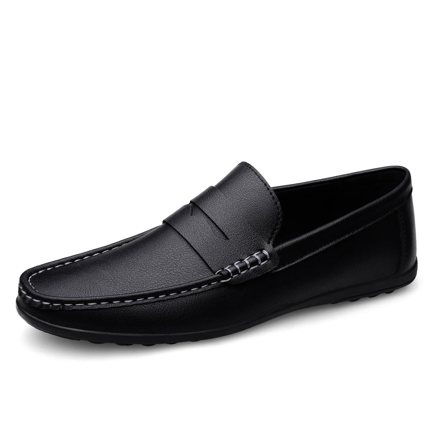 Men's Faux Leather Flat Shoes - Stylish & Comfortable Men's Flat Dress Shoes