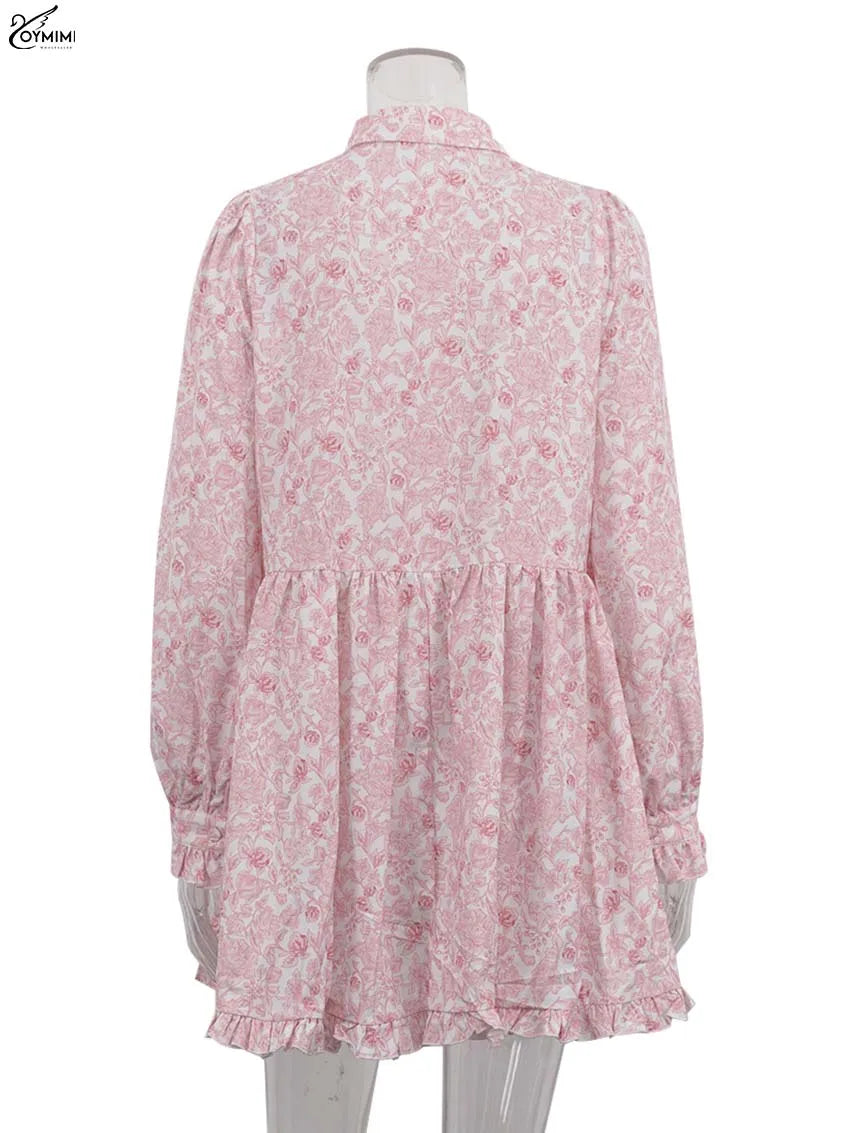 Clacive Women's Loose Mini Dresses – Elegant Classic Pleated Style for Women