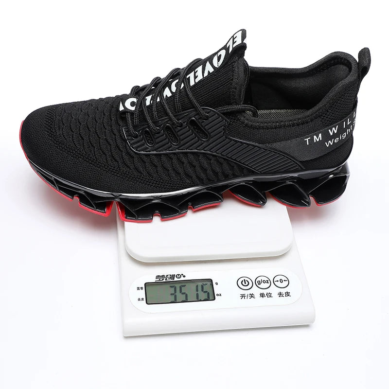 Men's Breathable Soft-Soled Lace-Up Sneakers - Comfortable & Lightweight Athletic Shoes for Men