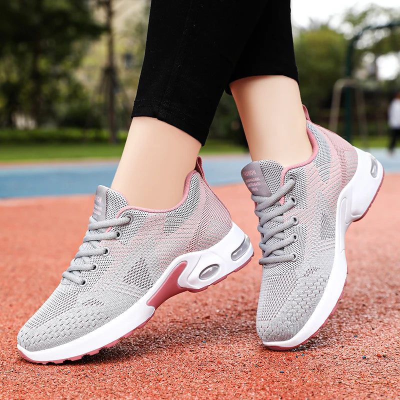 Women's Air Cushion Running Sneakers - Soft Bottom Active Wear