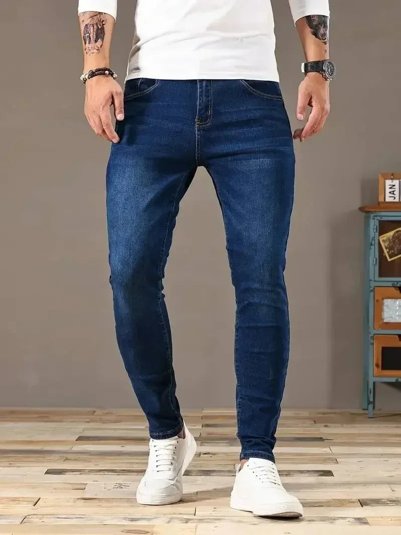 Men's Slim Fit Stretch Denim Jeans - Various Colors