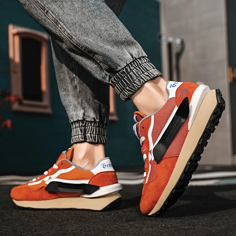 Lexsan Men’s Breathable Lace-Up Sneakers – Comfortable & Stylish Athletic Shoes for Men