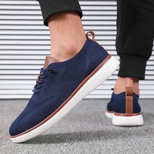 Men's Casual Canvas Slip-On Shoes – Comfortable Flat Sneakers for Everyday Wear