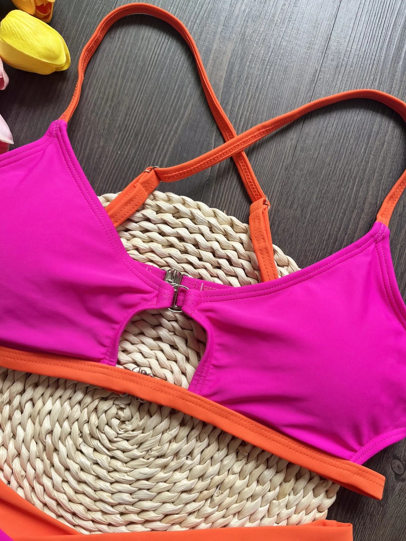 Women's Brazilian Two-Piece Triangle Thong Bikini Set