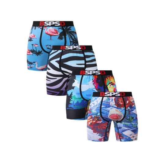 BPSD 5-Pack Men's Breathable Boxer Briefs Underwear