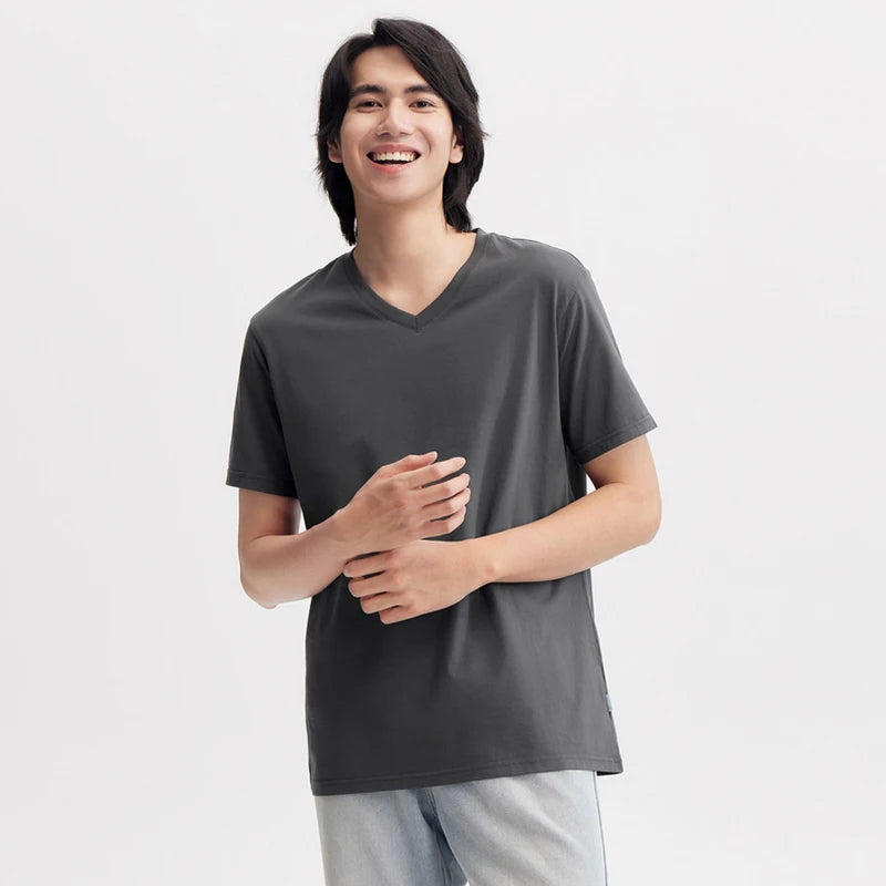 Semir Men's Slim-Fit V-Neck T-Shirt - Comfortable and Stylish Casual Wear