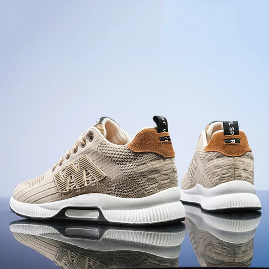 Men's Elevator Sneakers with 6cm Height-Increasing Insole